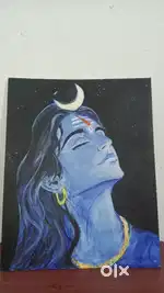 Painting canvas of lord shiva