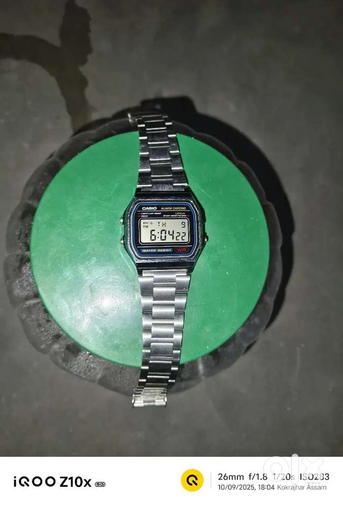 Casio Alarm Chrono Stainless Steel Digital Watch – Excellent Condition