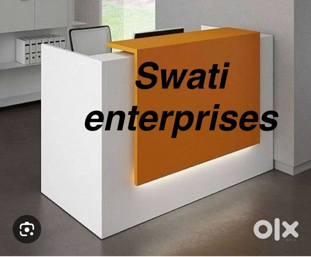 New wooden designer reception table cash counter office furniture