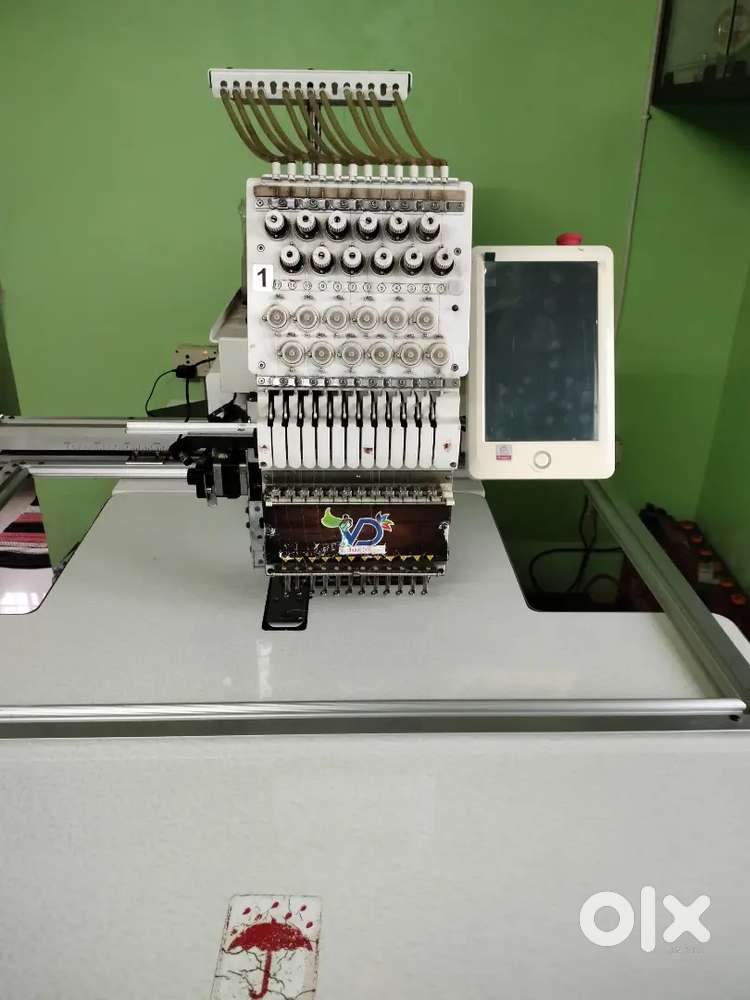 Computer embroidery machine. Phn