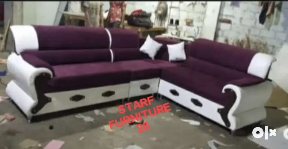 L shape two sofa set available in starf furniture