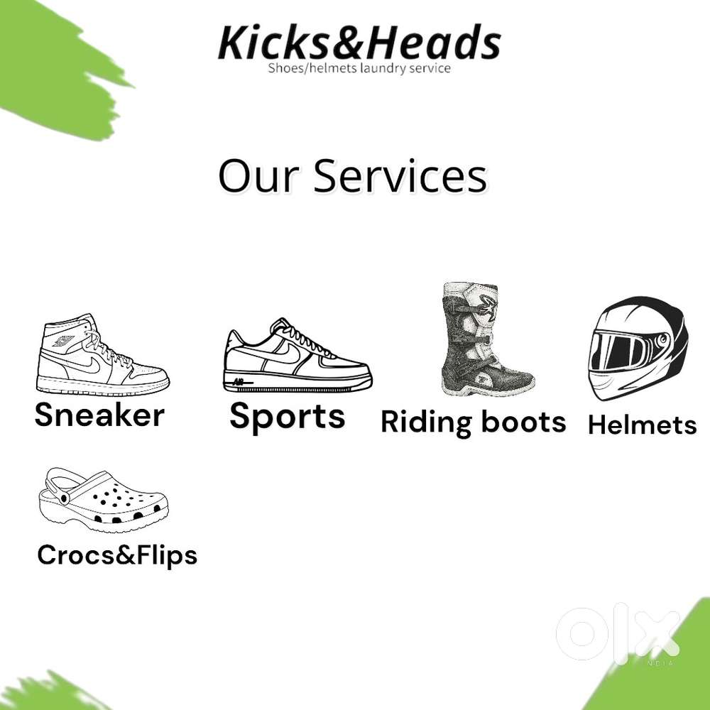 Shoes and helmet cleaning laundry service