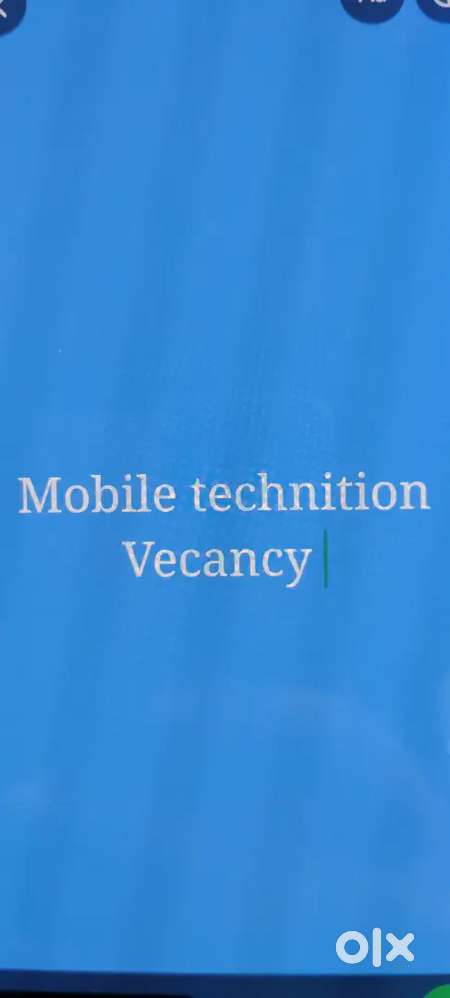 Mobile technition vacancy