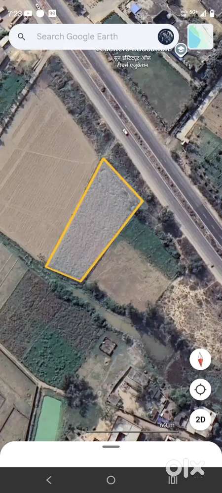 27000 per ghaz plot touching highway near sun institute Shahjahanpur