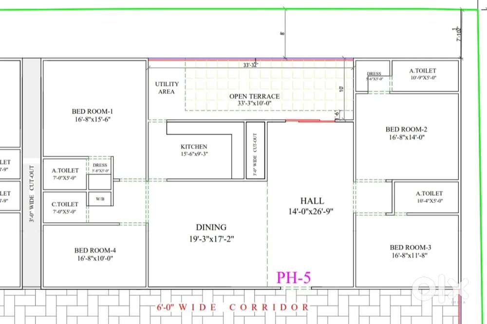 4bhk penthouse For sale at shaikpet