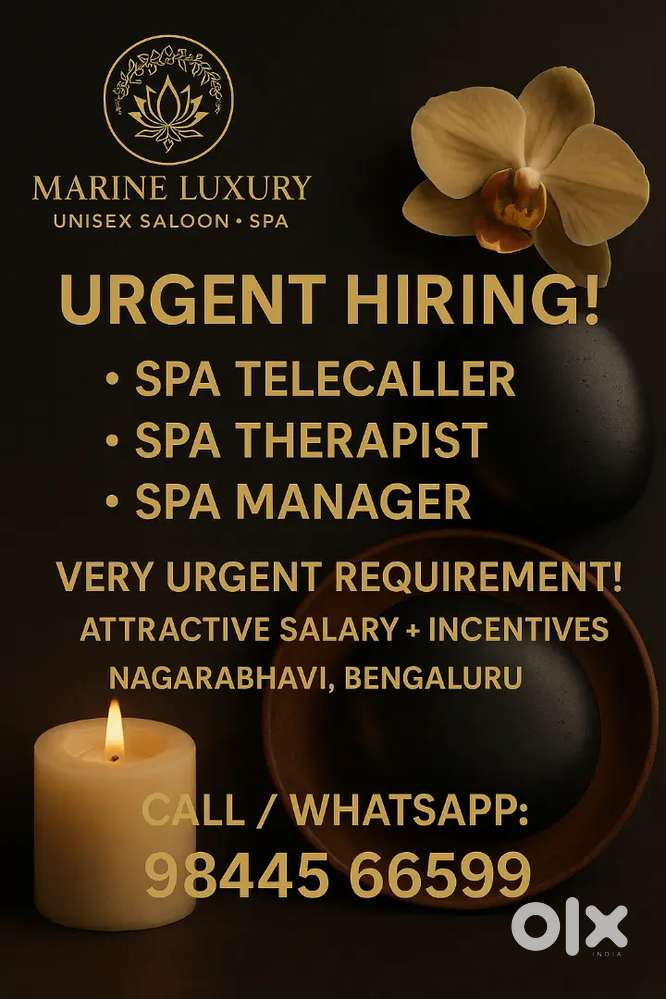 Manager/spa therapist/Telecaller