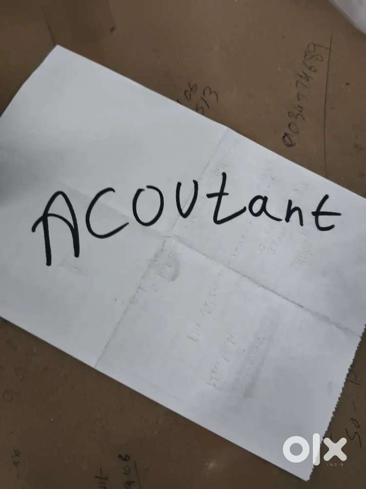 Need a acoutant for office