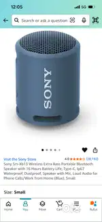 Sony Bluetooth speakar