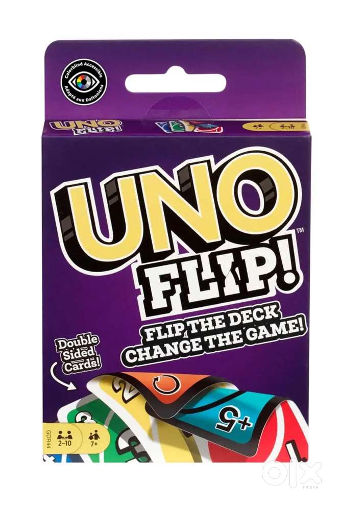Mattel Games UNO Kid Uno Flip Side Card Game, Multi Color
