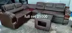 Corner sofa and setty