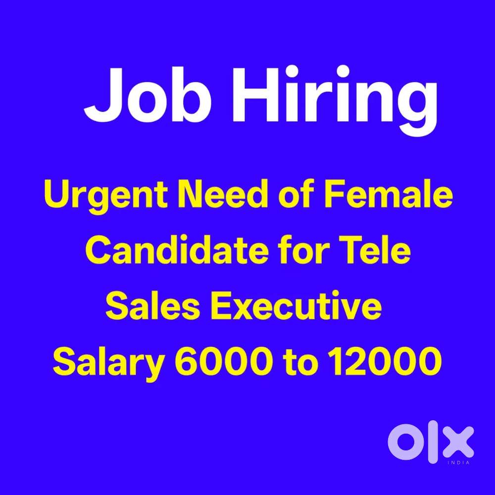Urgent Hiring Tele Sales Executive