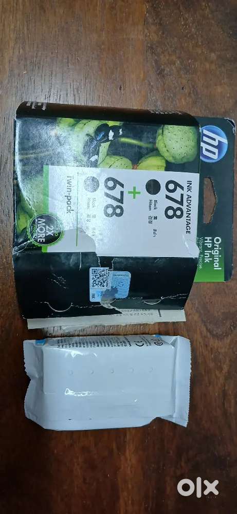 Original Hp black ink advantage 678