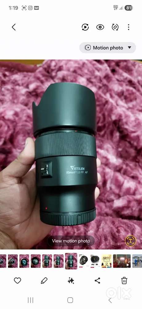 Canon lenc for 85 mm 18