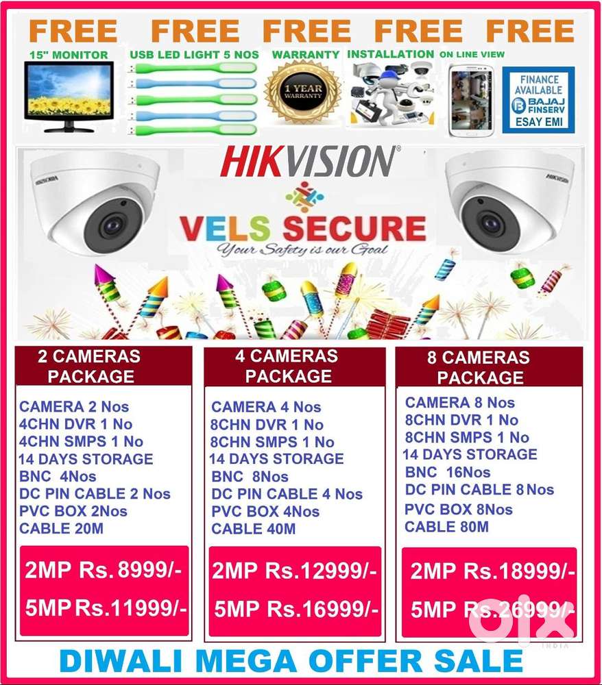 OFFER OF           HIKVISION CCTV CAMERA 2MP   DAY & NIGHT     VISION