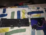 Keyboard mouse mouse pad