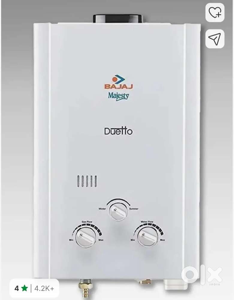 Gas Gyser-Bajaj Dueto