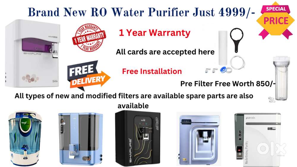 Brand New RO Water Purifier Starts From Just 4999/-