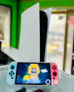 Neon OLED Nintendo switch with warranty