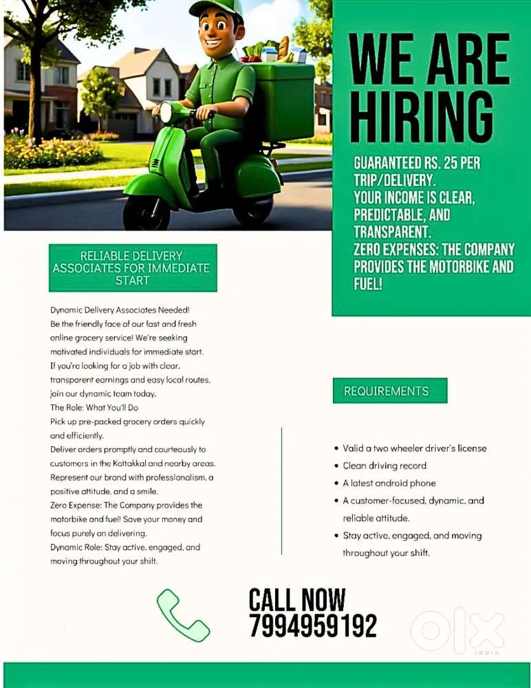 DYNAMIC BIKE DELIVERY CREWS