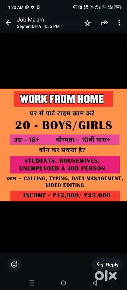 Online work ( work from home)