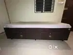 2*4 cot size, diwan , with storage new condition