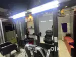 Salon interior to in one