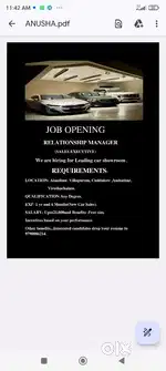 Relationship manager for leading showroom
