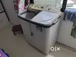 Semi videocon washing machine full working condition 6.8 kg with dryer