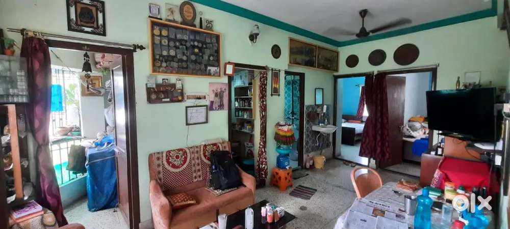 Kasba 2bhk 650sqft North facing corner property with personal garage.