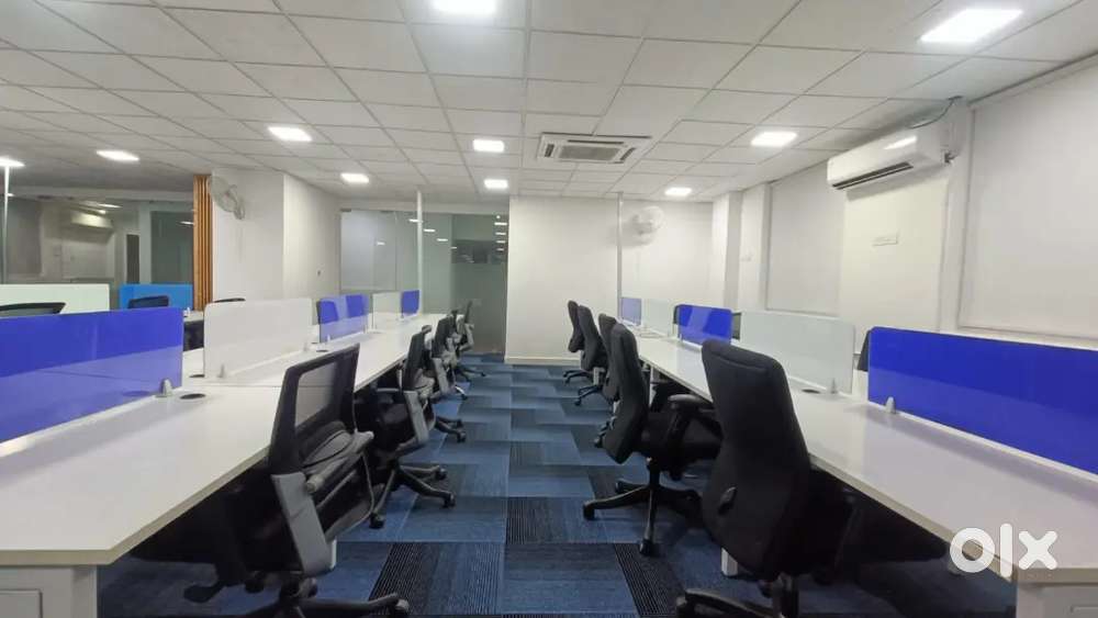45 Workstations 5 Cabins 1 Conference plug and play office for Rent