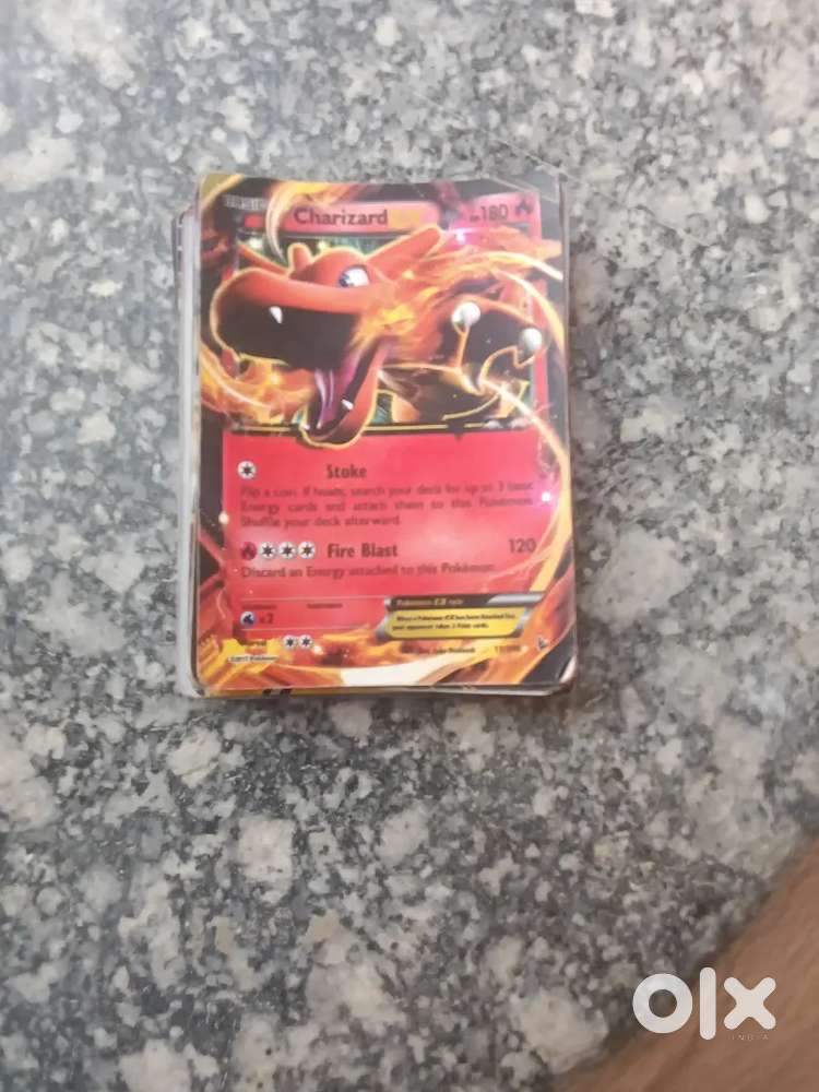 Rair blue colour Pokemon card