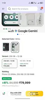 Nothing phone 3 sealed box with not delivery piece