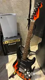 electric guitar with Marshall Amp