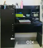 High End Workstation with Shelves & Foldable Table Top