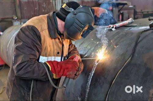 welding work (iron gate grill manufacturing)