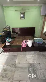 Wooden bed rarely used