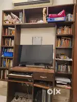 Book shelf 6' in height and writing table 3.2' x1.6'