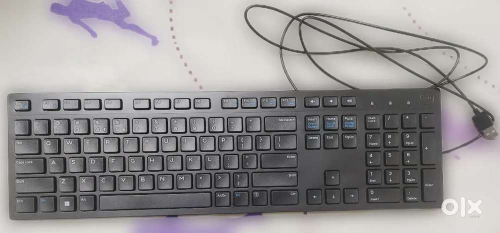 Wired Dell Keyboard with LED Indicator Lights