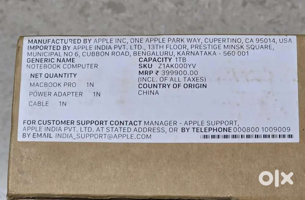 MacBook Pro M3 Max 16 inch 48/1TB Brand new just seal open