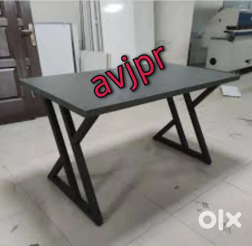 New x frame table with wooden top cafe furniture restaurant furniture