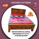 Wooden Cot Bed Mattresses - High Quality products All Sizes available