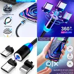 Magnetic USB Charging Cable,Multi 3-in-1 Cable Charger with LED