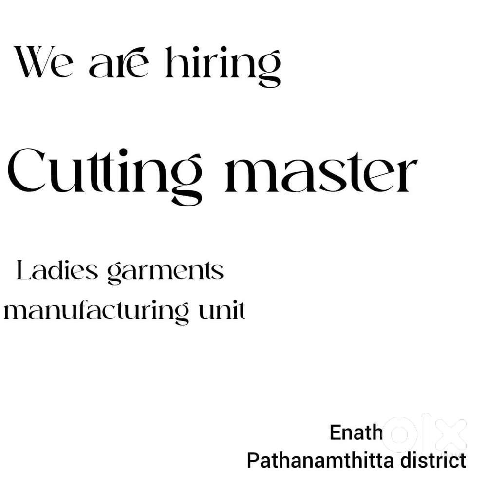 Cutting master for tailoring unit