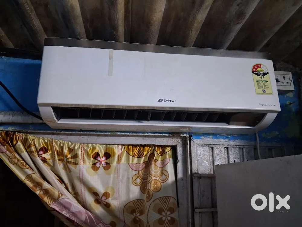 Sansui AC 1.5 ton split AC, only used one year, with remote