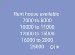 Rental house available