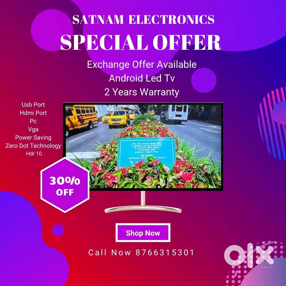 42 INCH ANDROID SMART LED TV 2 YEARS WARRANTY