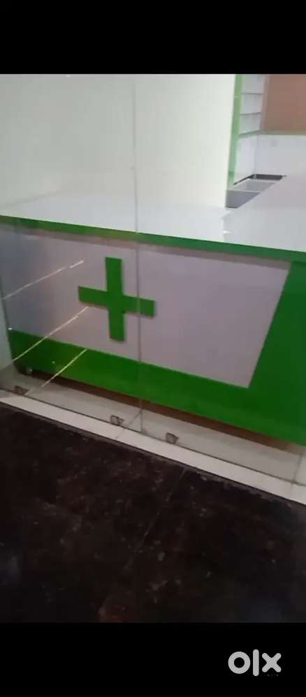 Medical store counter and furniture fitting