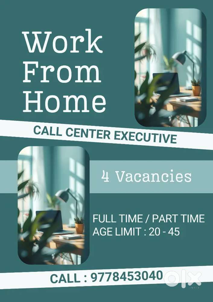 Work From Home @ Pala & Kottayam
