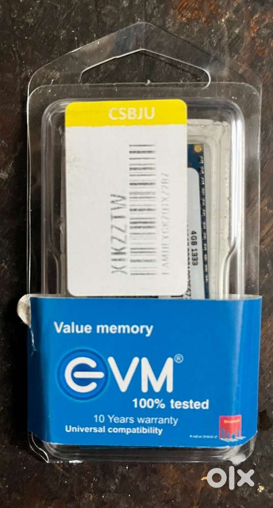 EVM 4gb DDR3 1333 model RAM stick