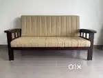 Teakwood Sofa set 5 seater ( 3 + 1 + 1 )